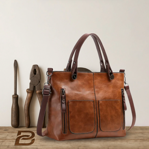 Constance - Large Vintage Leather Shoulder Bag - Heritage Limited Edition