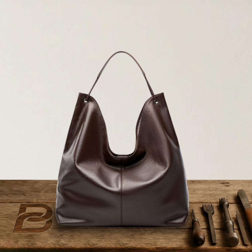 Camille - Minimalist Leather Shoulder Bag - Heritage Limited Edition