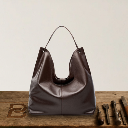 Camille - Minimalist Leather Shoulder Bag - Heritage Limited Edition