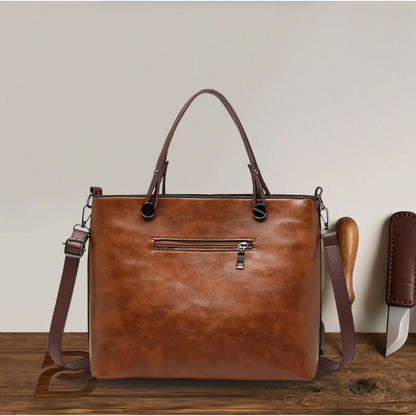 Constance - Large Vintage Leather Shoulder Bag - Heritage Limited Edition