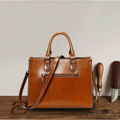 Apolline - Structured Leather Tote - Heritage Limited Edition