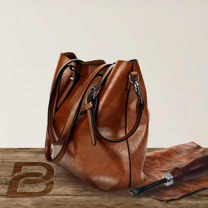 Nicole - Vintage Elegance Leather Crossbody Bag - Limited Heritage Edition