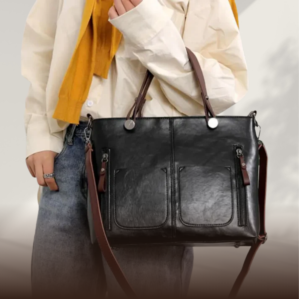 Constance - Large Vintage Leather Shoulder Bag - Heritage Limited Edition