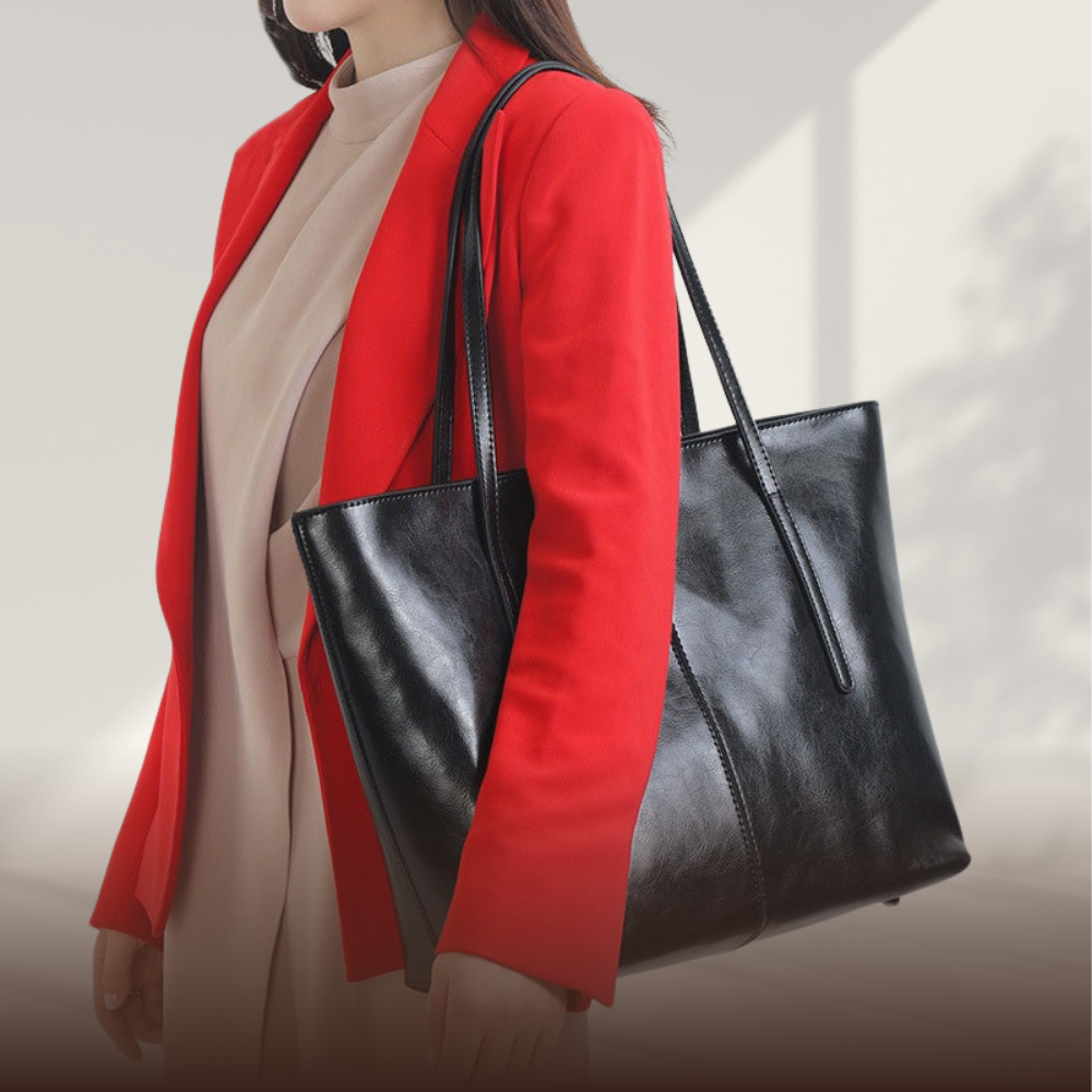 Elena - Structured Leather Shopper - Heritage Limited Edition